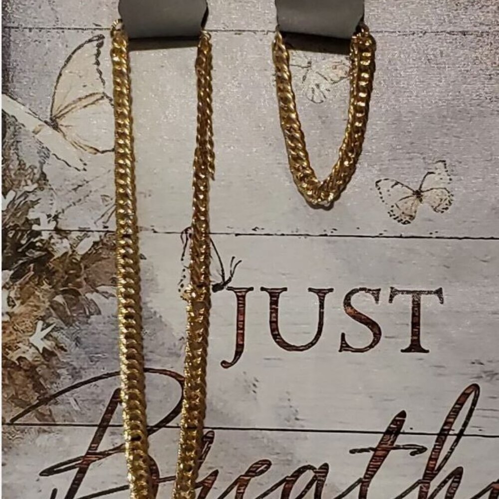NWT Paparazzi Men's Gold Necklace and Bracelet Set with Gift Box (DAR335) - Picture 1 of 6